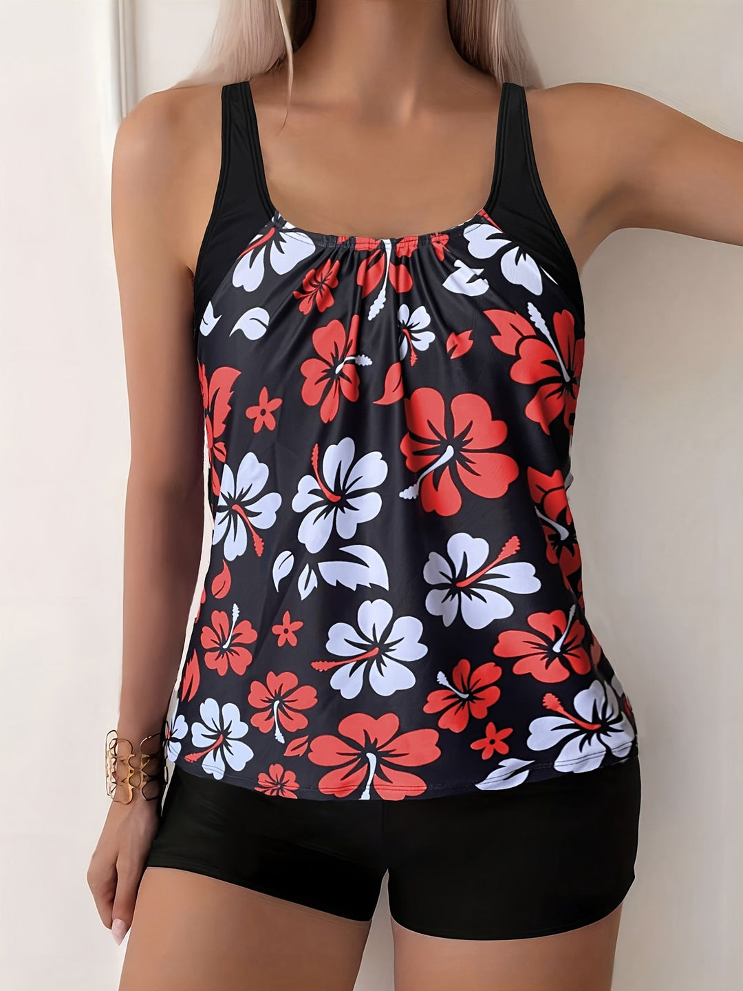 Elena | Ensemble Tankini Imprimé Floral
