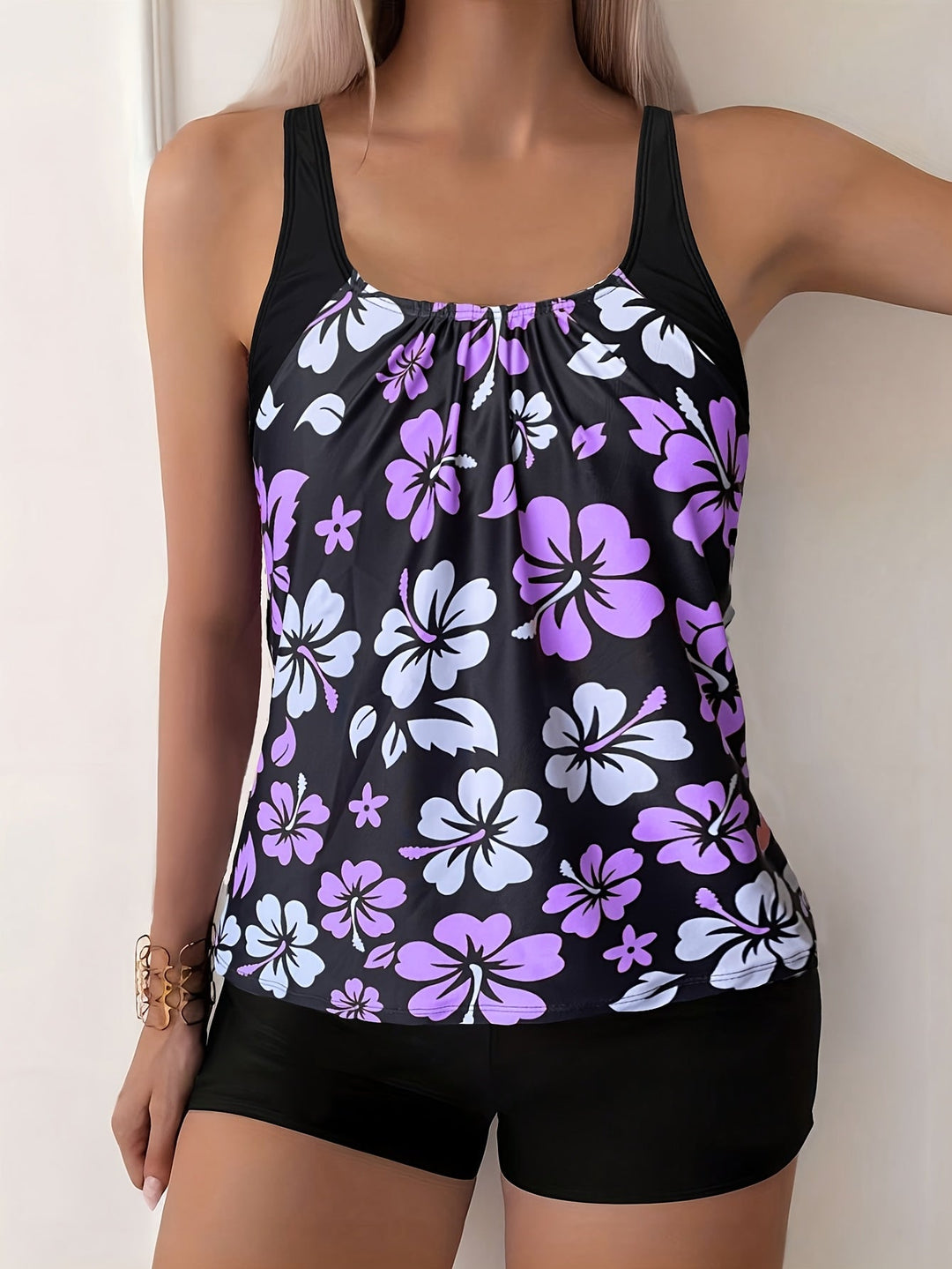 Elena | Ensemble Tankini Imprimé Floral