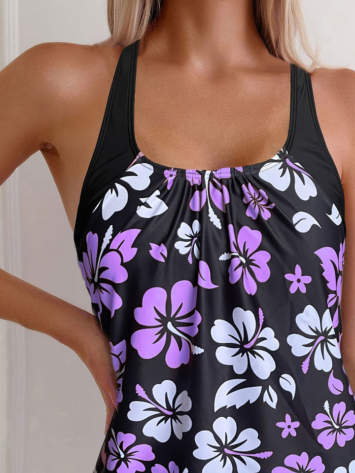 Elena | Ensemble Tankini Imprimé Floral